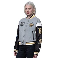 Officially Licensed NFL Starter Women's Cropped Varsity Jacket by Glll