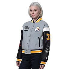 Officially Licensed NFL Starter Women's Cropped Varsity Jacket by Glll