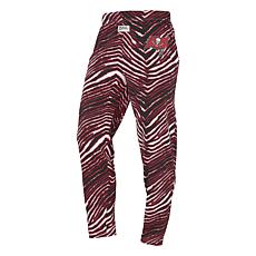 Officially Licensed NFL Unisex Pull-On Zebra-Print Knit Pant by Zubaz