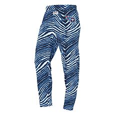Officially Licensed NFL Unisex Pull-On Zebra-Print Knit Pant by Zubaz