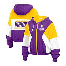 Officially Licensed NFL Wear Color Block Windbreaker Jacket