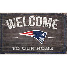 Officially Licensed NFL Welcome Sign - New England Patriots