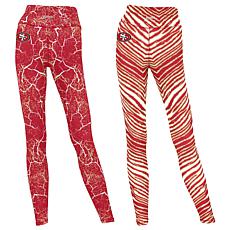 Officially Licensed NFL Women's 2-pack Printed Leggings by Zubaz