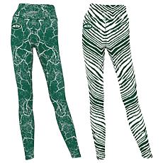 Officially Licensed NFL Women's 2-pack Printed Leggings by Zubaz