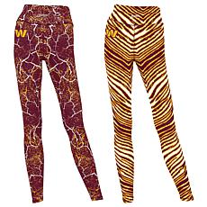 Officially Licensed NFL Women's 2-pack Printed Leggings by Zubaz