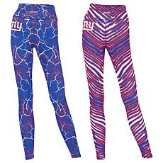 Officially Licensed NFL Women's 2-pack Printed Leggings by Zubaz
