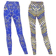 Officially Licensed NFL Women's 2-pack Printed Leggings by Zubaz