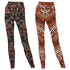 Officially Licensed NFL Women's 2-pack Printed Leggings by Zubaz