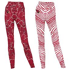 Officially Licensed NFL Women's 2-pack Printed Leggings by Zubaz