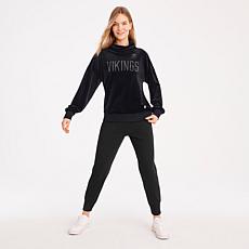 Officially Licensed NFL Womens Delilah Velour Sweatshirt by DKNY Sport