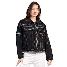 Officially Licensed NFL Women's Denim Studded Jacket by Glll