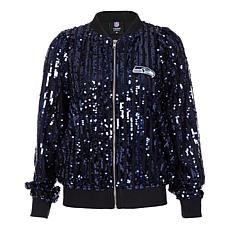 Officially Licensed NFL Women's Sequin Jacket by Cuce