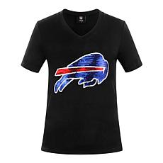 Officially Licensed NFL Women's Sequin Logo Tee from Fabgating by Cucé