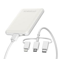 Otterbox 5k MAH Power Bank with 3-In-1 Cable - White