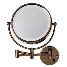 Ovente Wall-Mounted Vanity Mirror 8.5" with 7X Magnification 
