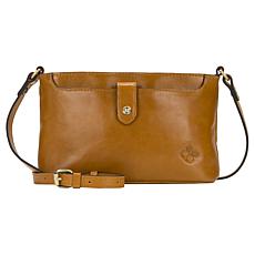 Patricia Nash Aimee Vintage Distressed Leather or Canvas Crossbody Bag