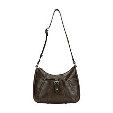 Patricia Nash Ficarra Leather Hobo Bag with Adjustable Strap