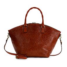Patricia Nash Gretta Tooled Leather Shopper Tote Bag