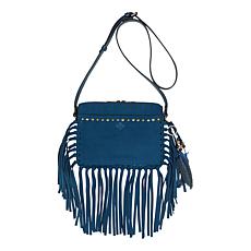 Patricia Nash Nazaire Nubuck Suede Crossbody with Fringe