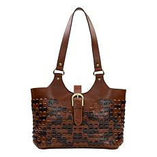 Patricia Nash Pitassi Woven Leather Tote