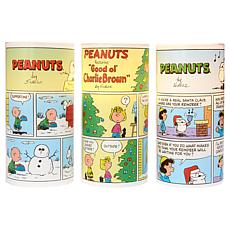 Peanuts 6" Comic Strip LED Hurricanes 3-Piece Set