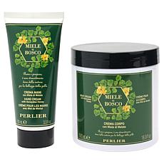 Perlier Honeydew Honey 2-piece Body and Hand Cream Set