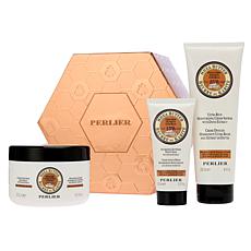 Perlier Shea Butter and Date 3pc Bath & Body Holiday Kit