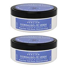 Perlier Wildflower & Green Tea Body Mousse 2-pack