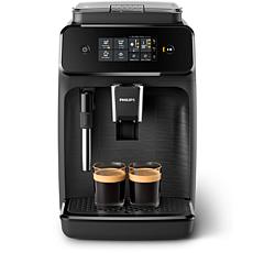 Philips 1200 Automatic Espresso Machine with Milk Frother - Black 