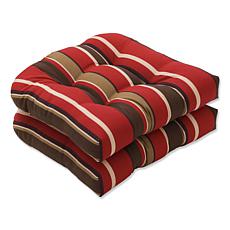Pillow Perfect Monserrat Seat Cushion Pair - Red