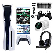 PlayStation 5 Slim Console Bundle with Madden NFL 26 & Accessories