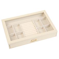 Prestige™ Croco-Embossed Single Drawer Jewelry Box with Ring Roll