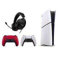 PS5 Digital Console with Extra Controller, HyperX Headset and Voucher