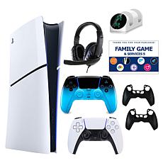 PS5 Slim Digital Console with Extra DualSense, Accessories & Voucher