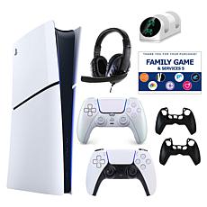 PS5 Slim Digital Console with Extra DualSense, Accessories & Voucher