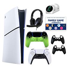 PS5 Slim Digital Console with Extra DualSense, Accessories & Voucher
