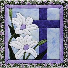 Quilt Magic No Sew Wall Hanging Kit - 12" x 12" Cross