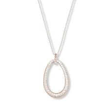 Radiance by Absolute™ 2.43ctw Mocha Mousse Teardrop Pendant Necklace