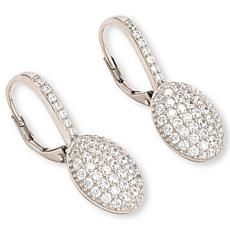 Radiance by Absolute™ 3.78ctw Pavé Oval Drop Earrings