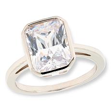 Radiance by Absolute™ 4ctw Emerald Cut Bezel-Set Solitaire Ring