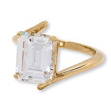 Radiance by Absolute™ 5.40ct Emerald Cut Solitaire Bypass Ring