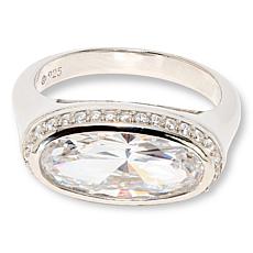Radiance by Absolute™ 5.55ctw Oval with Pavé East/West Ring