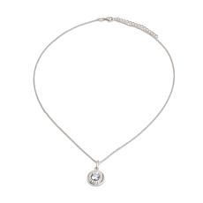 Radiance by Absolute™ 7.07ctw Framed Halo Circle Pendant with Chain