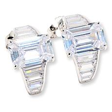 Radiance by Absolute™ Emerald Cut and Baguette Hoop Earrings