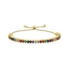 Radiance by Absolute™ Round Stone Rainbow Bolo Bracelet