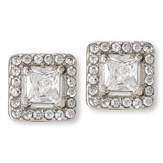 Radiance by Absolute™ Sparkle Tennis Square Stud Earrings