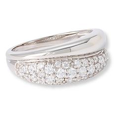 Radiance by Absolute™ Sterling Silver Pavé CZ Ring