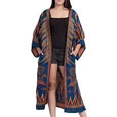 Raj Tori Thickstitch Embroidered Duster
