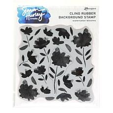 Ranger Simon Hurley Create. Stamps, 6" x 6" - Watercolor Blooms