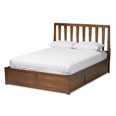 Raurey Queen Size Storage Platform Bed